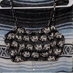 Black and white detailed elephant bralette